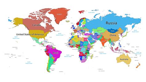 Map Of The World With Countries